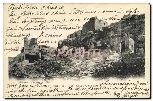 Cartes postales Les Baux Ruines du Chateau