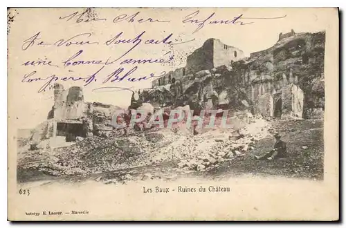 Cartes postales Les Baux Ruines du Chateau