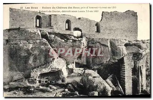 Ansichtskarte AK Les Baux Ruines du Chateau des Baux