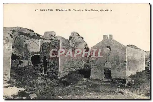 Cartes postales Les Baux Chapelle Ste Claude et Ste Blaise