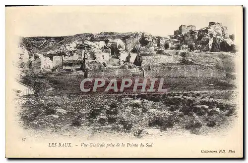 Ansichtskarte AK Les Baux Vue generale prise de la Pointe du Sud