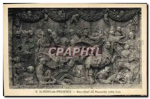 Cartes postales St Remy de Provence Bas relief du Mausolee cote Est