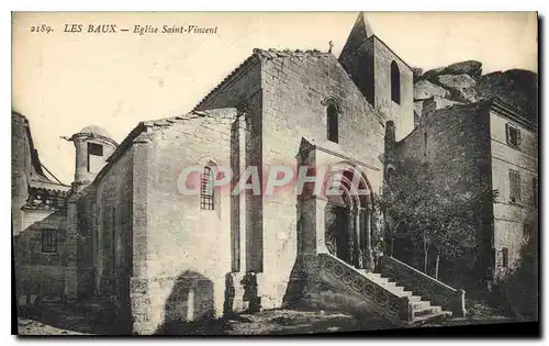 Cartes postales Les Baux Eglise St Vincent