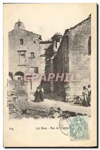 Cartes postales Les Baux Rue de l'Eglise