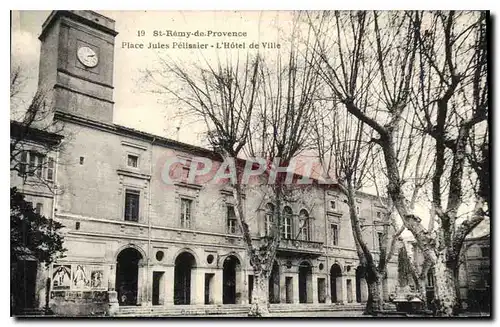 Cartes postales St Remy de Provence Place Jules Pelissier L'Hotel de Ville