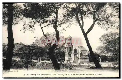 Ansichtskarte AK St Remy de Provence Les Antiques Vue prise de l'Allee de St Paul