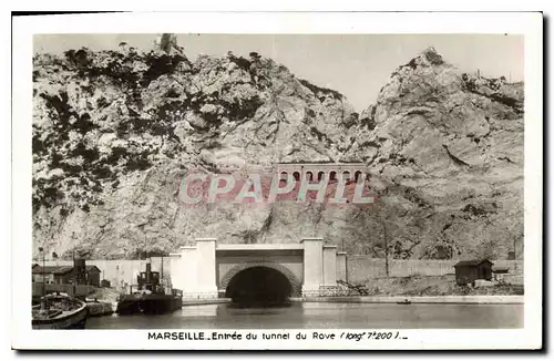 Cartes postales Marseille Entree du tunnel du Rove