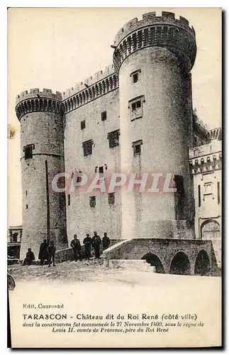 Cartes postales Tarascon Chateau dit du Roi Rene cote ville