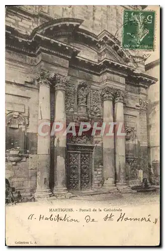 Cartes postales Martigues Portail de la Cathedrale