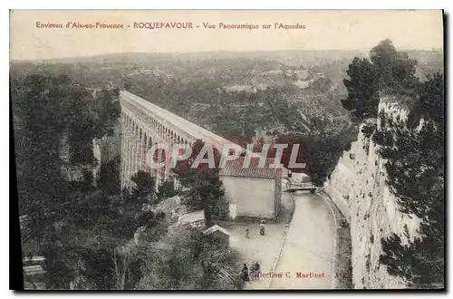 Cartes postales Environs d'Aix en Provence Roquefavour Vue panoramique sur l'Aqueduc