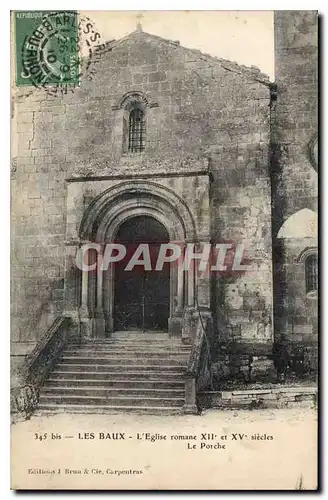 Cartes postales Les Baux L'Eglise romane