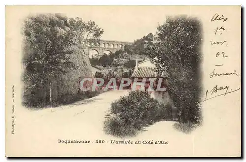 Cartes postales Roquefavour L'Arrivee du Cote d'Aix