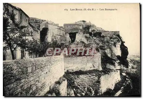 Ansichtskarte AK Les Baux B du Rh Les Remparts