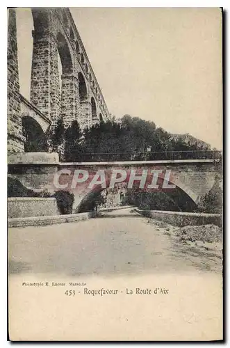 Ansichtskarte AK Roquefavour La Route d'Aix