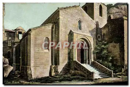 Cartes postales Les Baux L'Eglise St Vincent