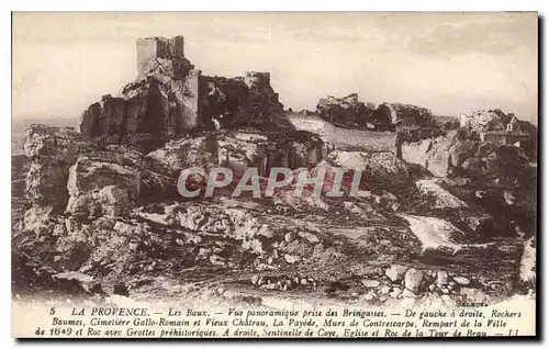 Cartes postales Provence Les Baux Vue panoramique prise des Brigasses