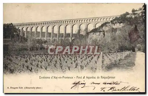 Ansichtskarte AK Environs d'Aix en Provence Pont de Roquefavour