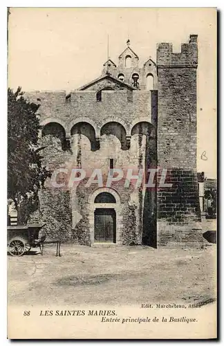 Ansichtskarte AK Les Saint Maries Entree principale de la Basilique