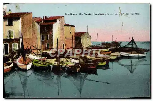 Cartes postales Martigues (La Venise Provencale) Le Coin des Peintres Bateaux