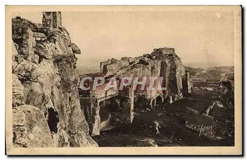 Cartes postales Paysage et Pierres de Provence Les Baux (detail)