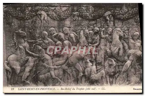 Ansichtskarte AK Saint Remy de Provence Bas Relief du Trophee (cote sud)