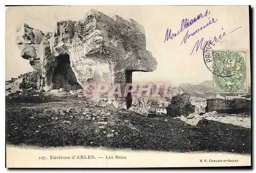 Cartes postales Environs d'Arles Les Baux