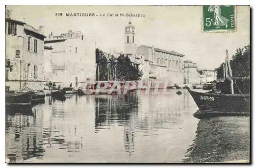 Ansichtskarte AK Martigues Le Canal St Sebastien