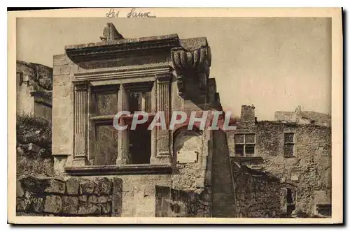 Ansichtskarte AK Les Baux (B du Rh) Fenetre Renaissance Ruine d'un Temple protestant