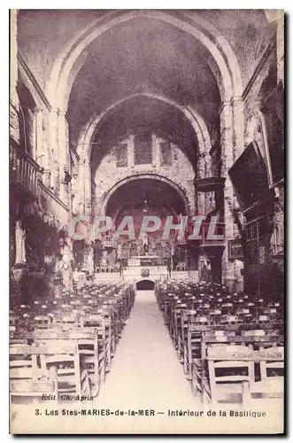 Cartes postales Les Saintes Maries de la Mer Interieur de la Basilique