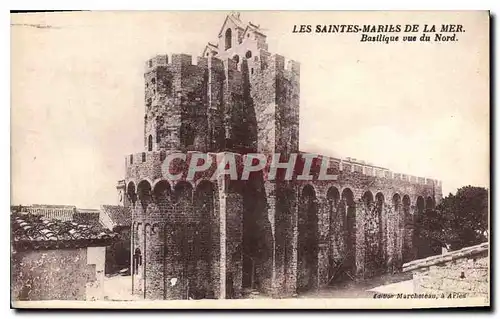 Cartes postales Les Saintes Maries de la Marne Basilique vue du Nord