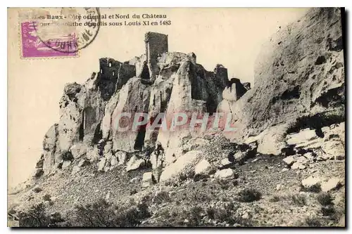 Cartes postales Les Baux Cote oriental et Nord su Chateau