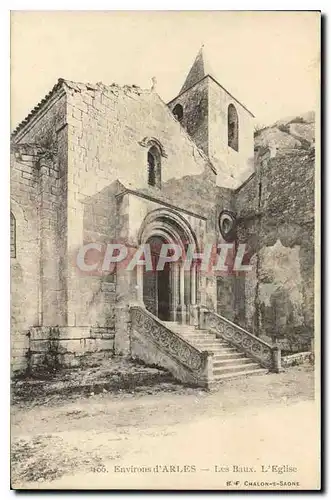 Cartes postales Environs d'Arles Les Baux L'Eglise