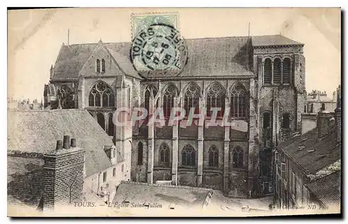 Cartes postales Tours L'Eglise Saint Julien