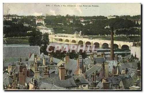 Ansichtskarte AK Tours Vol d'Oiseau Le Pont de Pierre