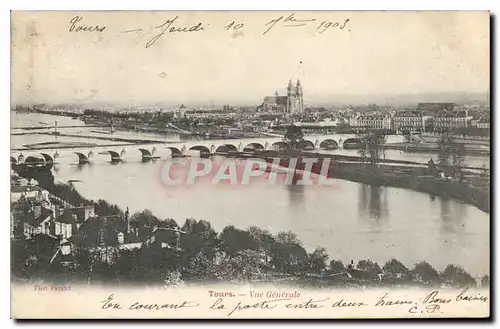 Cartes postales Tours Vue generale