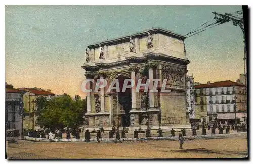 Ansichtskarte AK Marseille La Place Jules Guesde et l'Arc de Triomphe