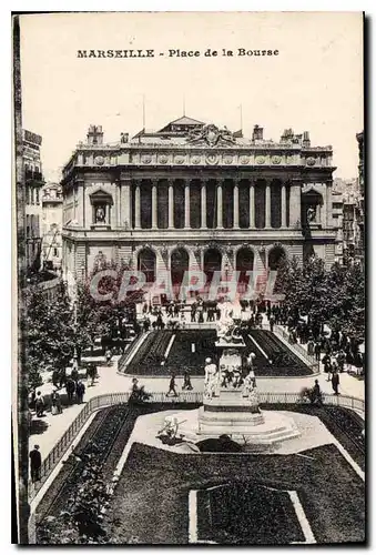 Cartes postales Marseille Place de la Bourse