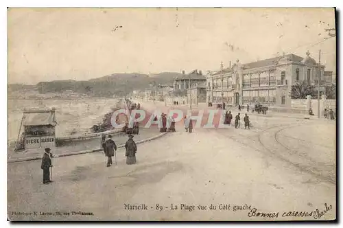 Ansichtskarte AK Marseille La Plage vue du Cote gauche