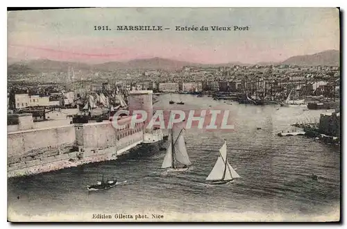 Cartes postales Marseille Entree du Vieux Port