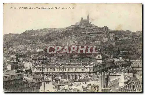 Cartes postales Marseille Vue generale de N D de la Garde