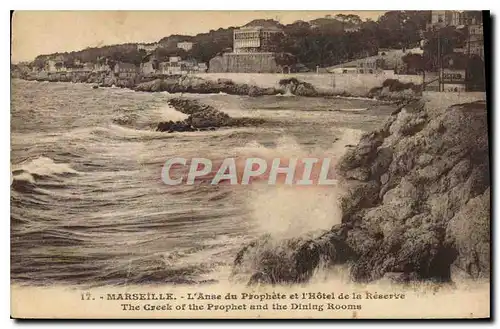 Ansichtskarte AK Marseille L'Anse du Prophete et l'Hotel de la Reserve