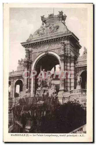 Ansichtskarte AK Marseille Palais Longchamp Motif principal