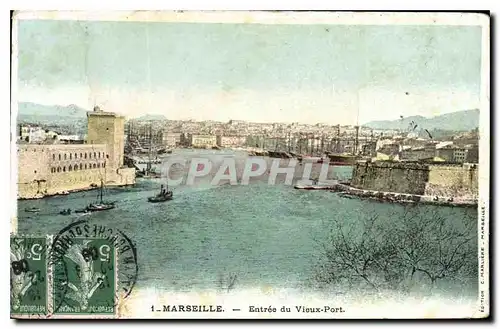 Cartes postales Marseille Entree du Vieux Port