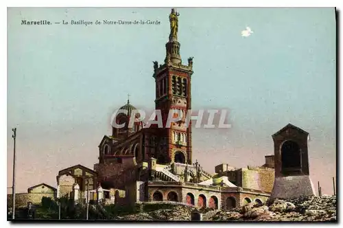 Ansichtskarte AK Marseille La Basilique de Notre Dame de la Garde