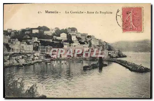 Ansichtskarte AK Marseille la Corniche Anse du Prophete