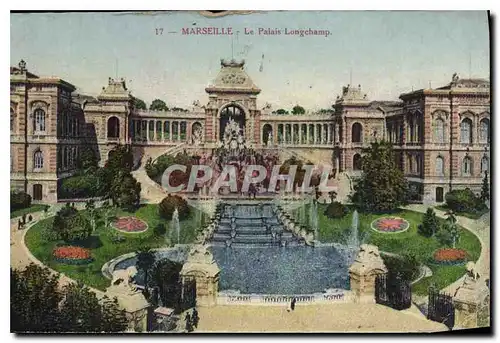 Cartes postales Marseille Le Palais Longchamp