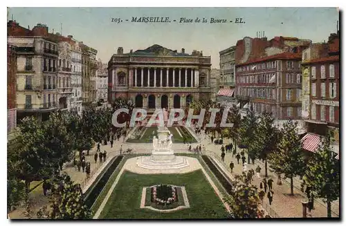 Cartes postales Marseille Place de la Bourse