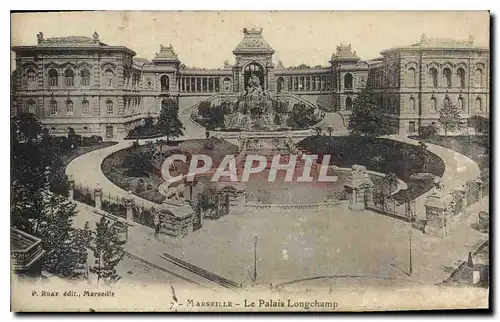 Cartes postales Marseille Palais Longchamp