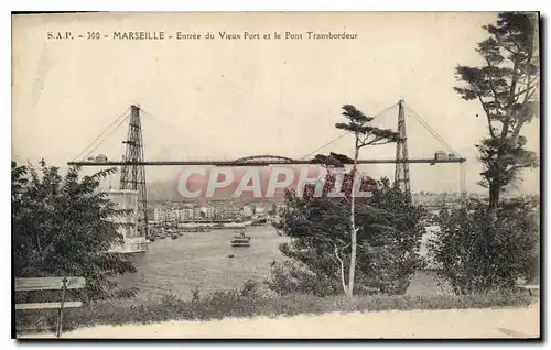 Cartes postales Marseille Entree du Vieux Port et le Pont Transbordeur