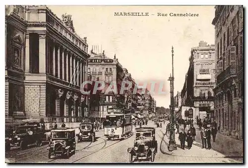 Cartes postales Marseille Rue Cannebiere